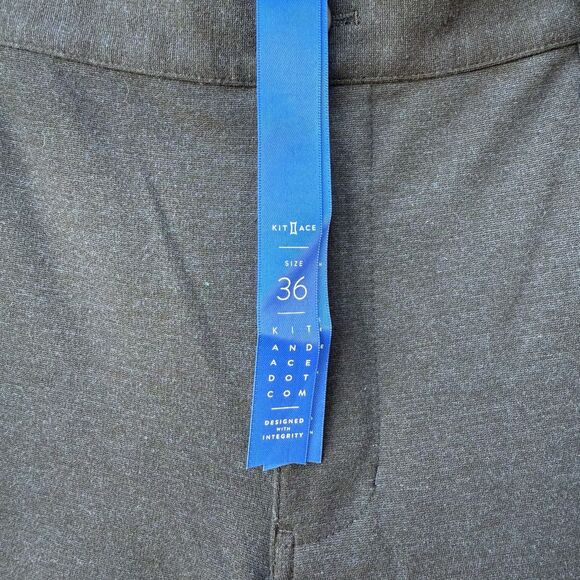 Kit and Ace Men’s Black Tech Dress Pants Size 36 Slim Fit Work Travel - Picture 11 of 13